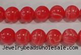 CTU2733 15.5 inches 10mm round synthetic turquoise beads