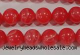 CTU2734 15.5 inches 12mm round synthetic turquoise beads