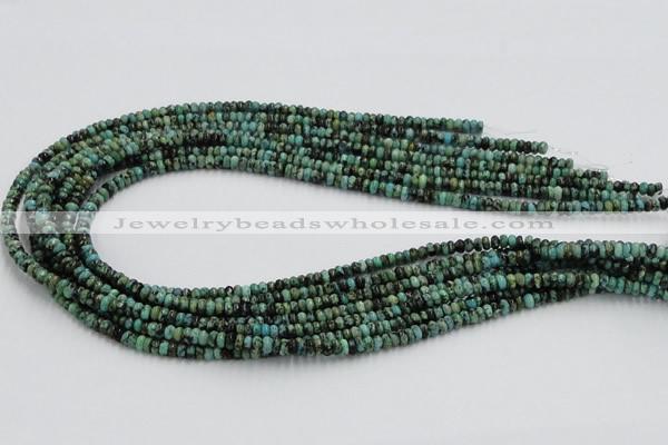 CTU404 15.5 inches 2*4mm rondelle African turquoise beads wholesale