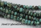 CTU405 15.5 inches 3*6mm rondelle African turquoise beads wholesale