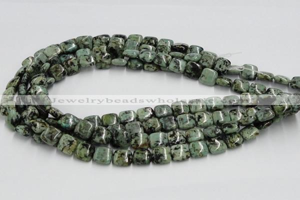 CTU411 15.5 inches 12*12mm square African turquoise beads wholesale