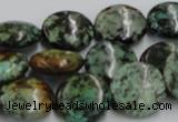 CTU416 15.5 inches 16mm flat round African turquoise beads wholesale