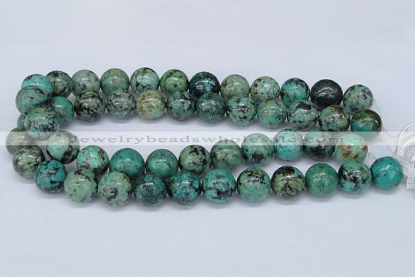 CTU431 15.5 inches 16mm round African turquoise beads wholesale