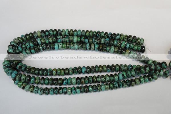 CTU484 15.5 inches 6*10mm rondelle African turquoise beads wholesale