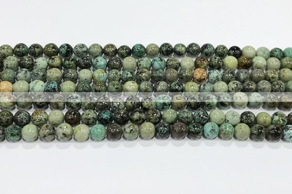 CTU511 15.5 inches 6mm round African turquoise beads wholesale