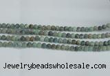 CTU563 15.5 inches 6mm round matte african turquoise beads