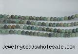 CTU564 15.5 inches 8mm round matte african turquoise beads