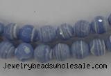 CTU921 15.5 inches 6mm faceted round synthetic turquoise beads