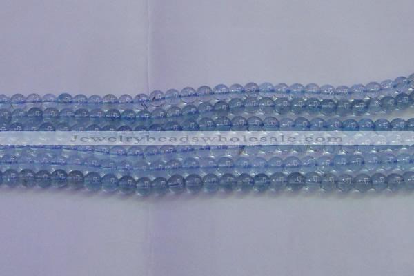 CTZ02 15.5 inches 6mm round natural topaz gemstone beads