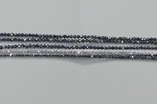 CTZ608 15.5 inches 2mm faceted round terahertz beads wholesale