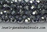 CTZ610 15.5 inches 4mm faceted round terahertz beads wholesale