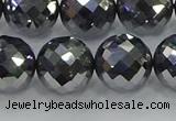 CTZ615 15.5 inches 14mm faceted round terahertz beads wholesale