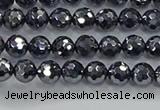 CTZ620 15.5 inches 4mm faceted round terahertz beads wholesale