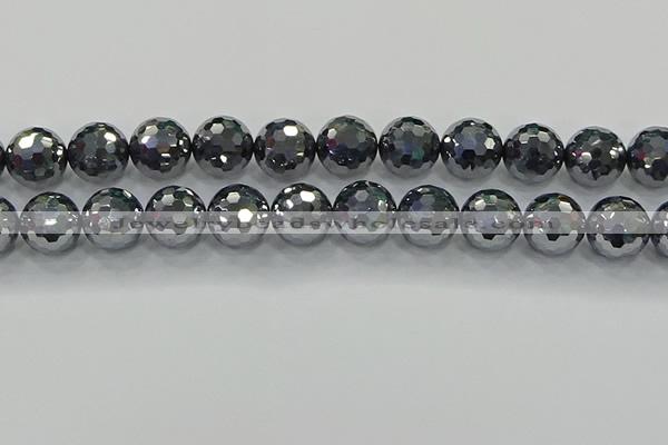 CTZ624 15.5 inches 12mm faceted round terahertz beads wholesale