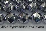 CTZ632 15.5 inches 8mm faceted nuggets terahertz beads wholesale