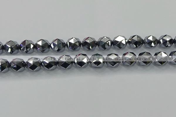 CTZ634 15.5 inches 12mm faceted nuggets terahertz beads wholesale