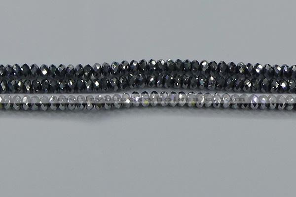 CTZ645 15.5 inches 5*8mm faceted rondelle terahertz beads wholesale