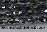 CTZ646 15.5 inches 5*8mm faceted rice terahertz beads wholesale