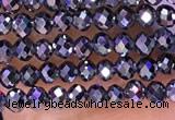 CTZ651 15.5 inches 2mm faceted round tiny terahertz beads