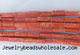 CUBS01 15 inches 4*13mm cuboid synthetic sea sediment jasper beads