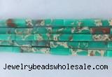 CUBS04 15 inches 4*13mm cuboid synthetic sea sediment jasper beads