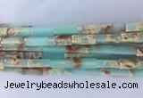 CUBS08 15 inches 4*13mm cuboid synthetic sea sediment jasper beads