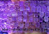 CUBS20 15 inches 8*8mm faceted cube amethyst gemstone beads