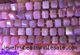 CUBS31 15 inches 8*8mm faceted cube moonstone gemstone beads