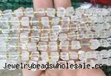 CUBS35 15 inches 6 - 7mm cube white crystal gemstone beads wholesale