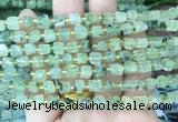 CUBS56 15 inches 6 - 7mm cube prehnite gemstone beads wholesale