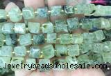 CUBS58 15 inches 8 - 9mm cube prehnite gemstone beads wholesale