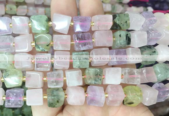 CUBS61 15 inches 8 - 9mm cube colorful gemstone beads wholesale