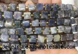 CUBS81 15 inches 7 - 8mm cube iolite gemstone beads wholesale