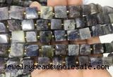 CUBS82 15 inches 8 - 9mm cube iolite gemstone beads wholesale