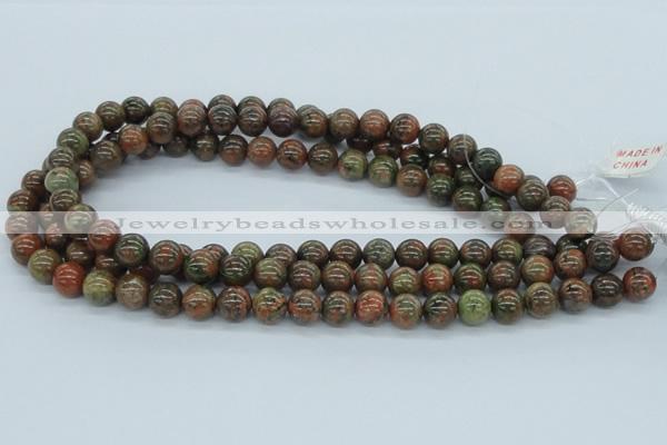 CUG03 15.5 inches 10mm round unakite gemstone beads wholesale