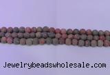 CUG180 15.5 inches 4mm round matte unakite gemstone beads