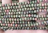 CUG190 15.5 inches 4mm round matte unakite beads wholesale