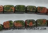 CUG67 15.5 inches 8*12mm nuggets unakite gemstone beads wholesale