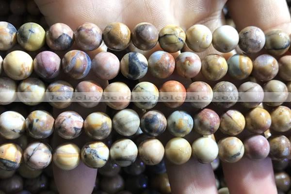 CVJ03 15.5 inches 8mm round venus jasper beads wholesale