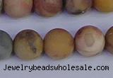 CVJ16 15.5 inches 14mm round matte venus jasper beads wholesale