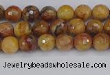 CVJ21 15.5 inches 4mm faceted round venus jasper beads wholesale