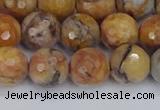 CVJ24 15.5 inches 10mm faceted round venus jasper beads wholesale