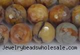 CVJ25 15.5 inches 12mm faceted round venus jasper beads wholesale