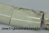 CWB03 15.5 inches 22*32mm rectangle natural white howlite gemstone beads