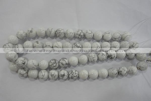 CWB205 15.5 inches 14mm round natural white howlite beads wholesale