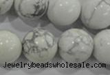 CWB208 15.5 inches 20mm round natural white howlite beads wholesale