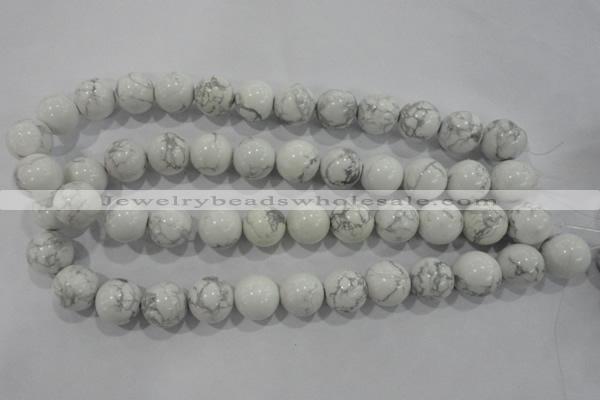 CWB208 15.5 inches 20mm round natural white howlite beads wholesale