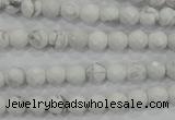 CWB211 15.5 inches 6mm faceted round natural white howlite beads