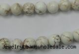 CWB312 15.5 inches 8mm round howlite turquoise beads wholesale