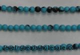 CWB550 15.5 inches 2mm round howlite turquoise beads wholesale